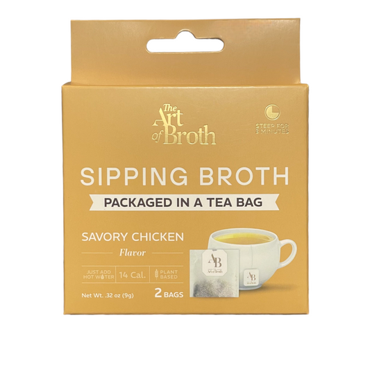 Savory Chicken Flavored Broth Bags - Two Count
