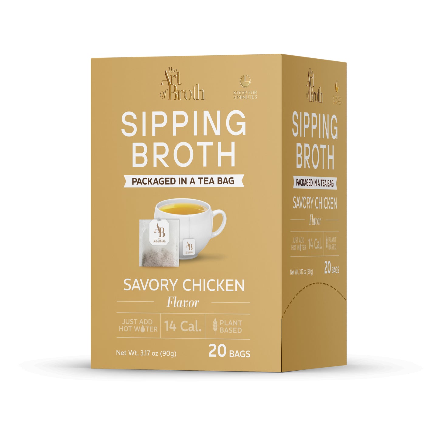 Savory Chicken Flavored Broth - Twenty Count